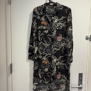 Zara Floral Long Sleeve Dress